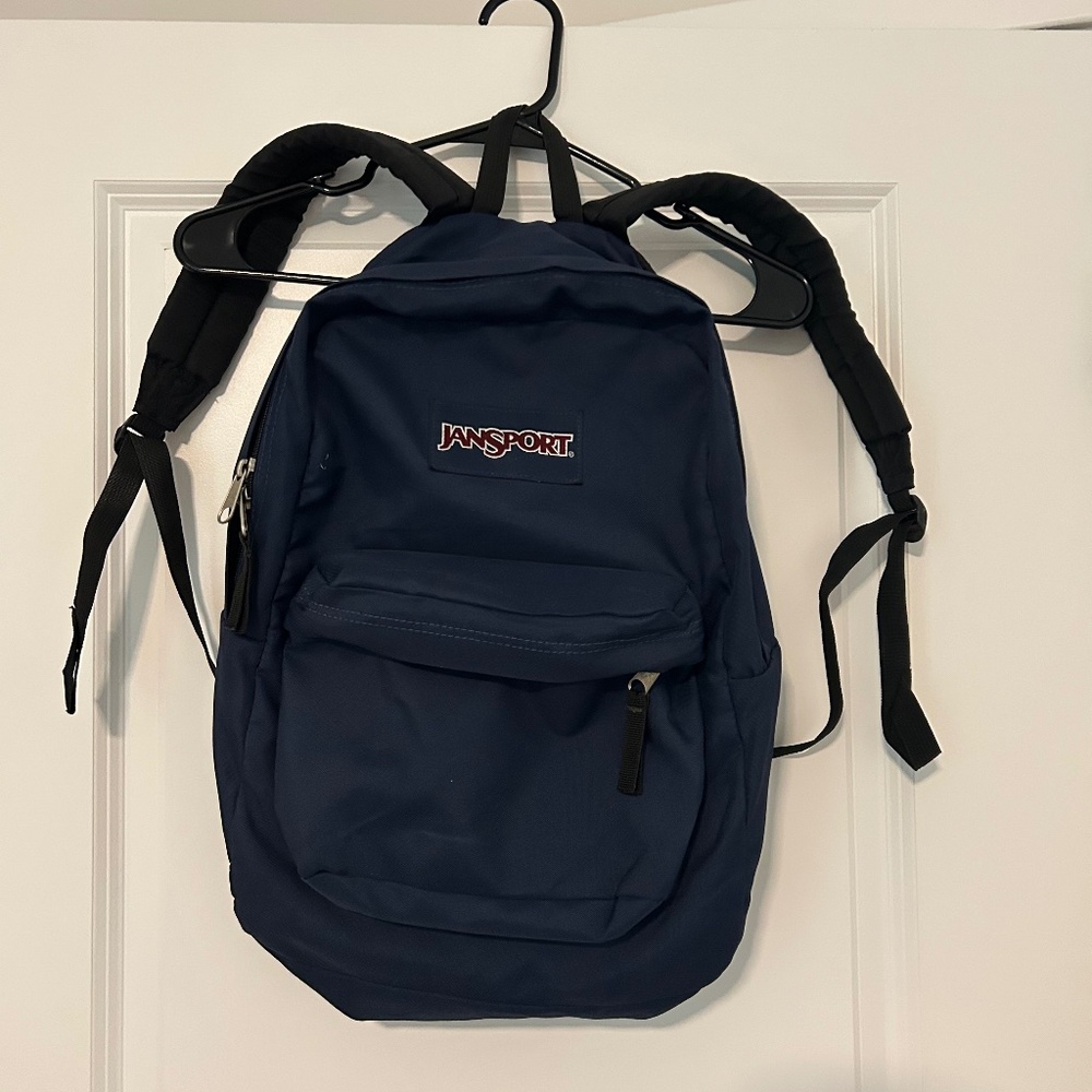 JanSport Navy Backpack – Classic Everyday Pack